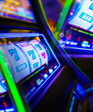 Slots on Hollywood Columbus casino floor