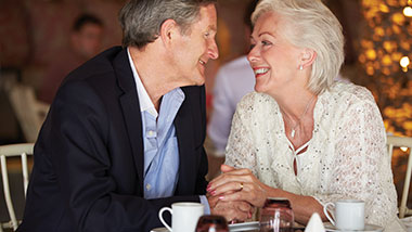 two people at table