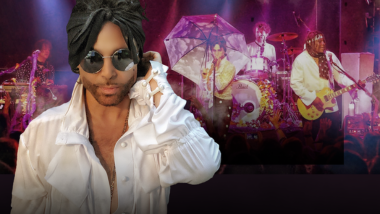 the purple experience featuring singer and stage
